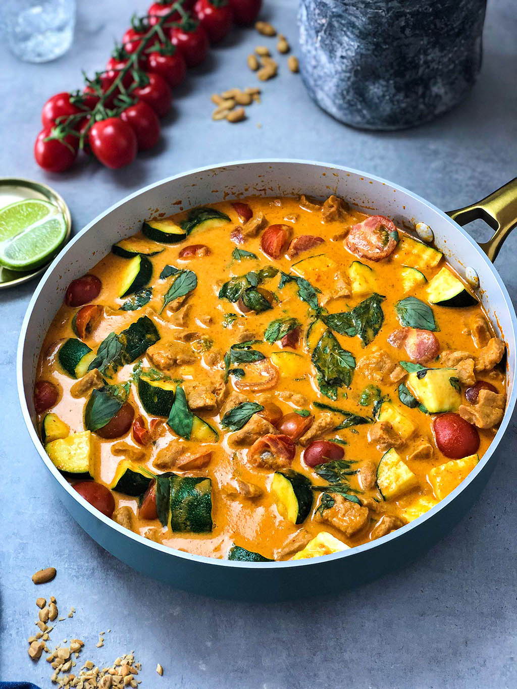 Vegan panang curry Peas Maker